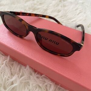 Miu Miu Brown Tortoise Sunglasses
